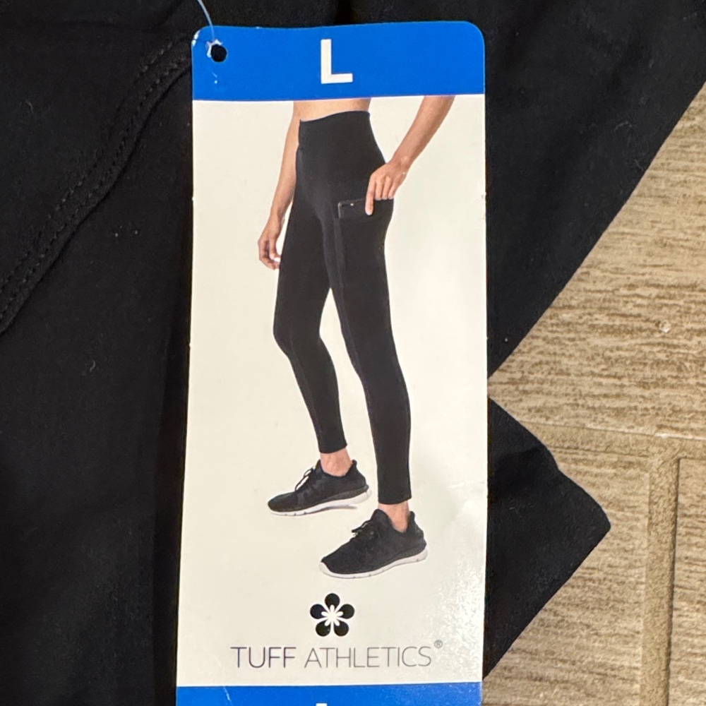 Tuff Athletics Black High-Waisted Leggings